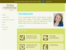 Tablet Screenshot of insleyconsulting.com